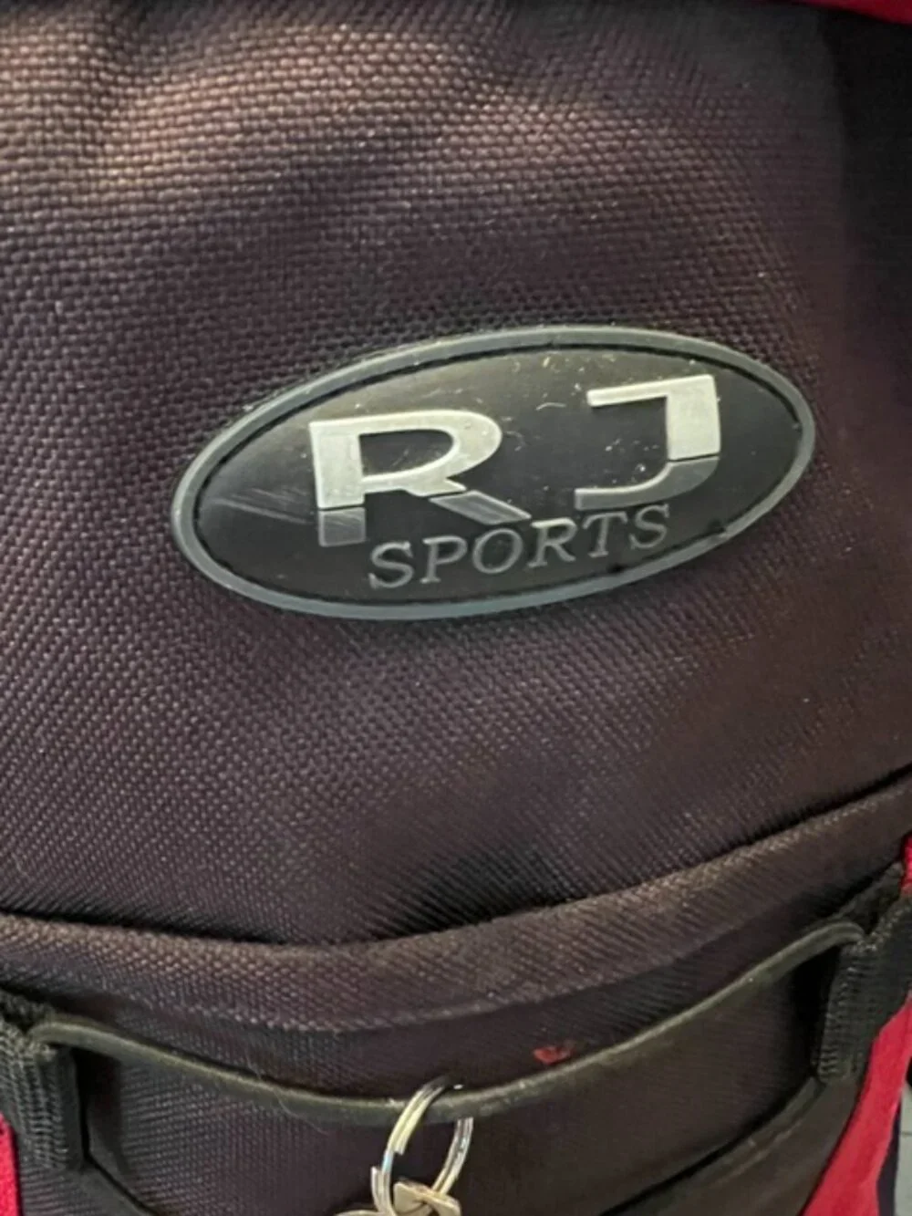 RJ SPORTS Backpack Red &‎ Black athletic school lightweight bungee cord system